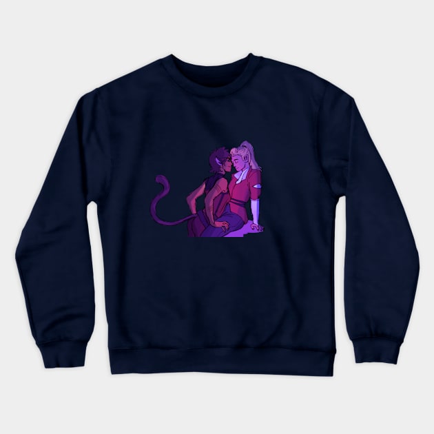 catradora Crewneck Sweatshirt by onehitjimmy